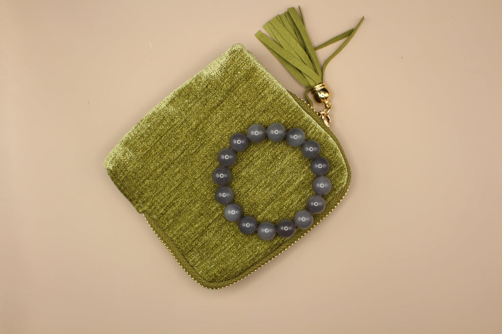 Qinghai Purple Bracelet - Size 8mm