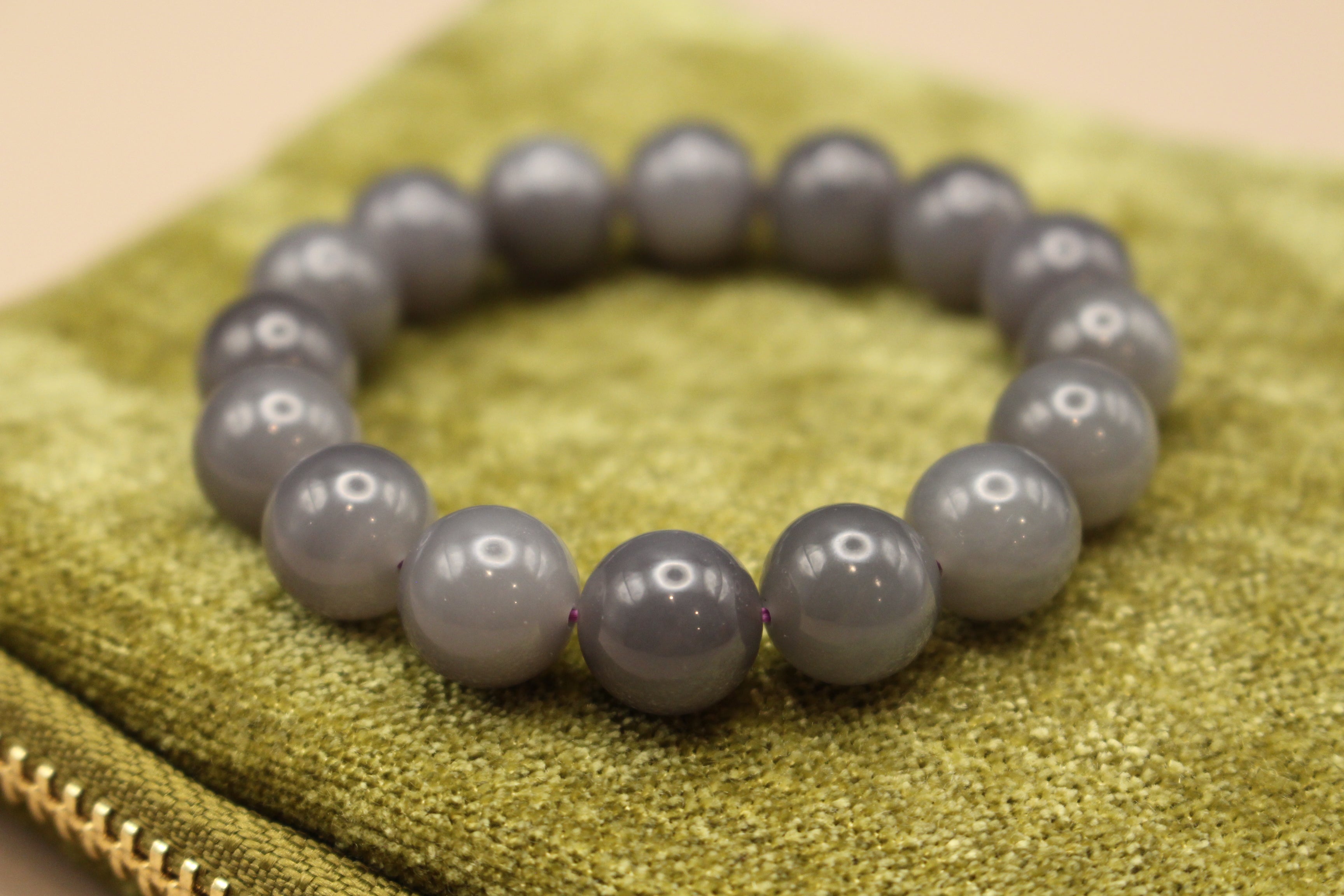 Qinghai Purple Bracelet - Size 8mm