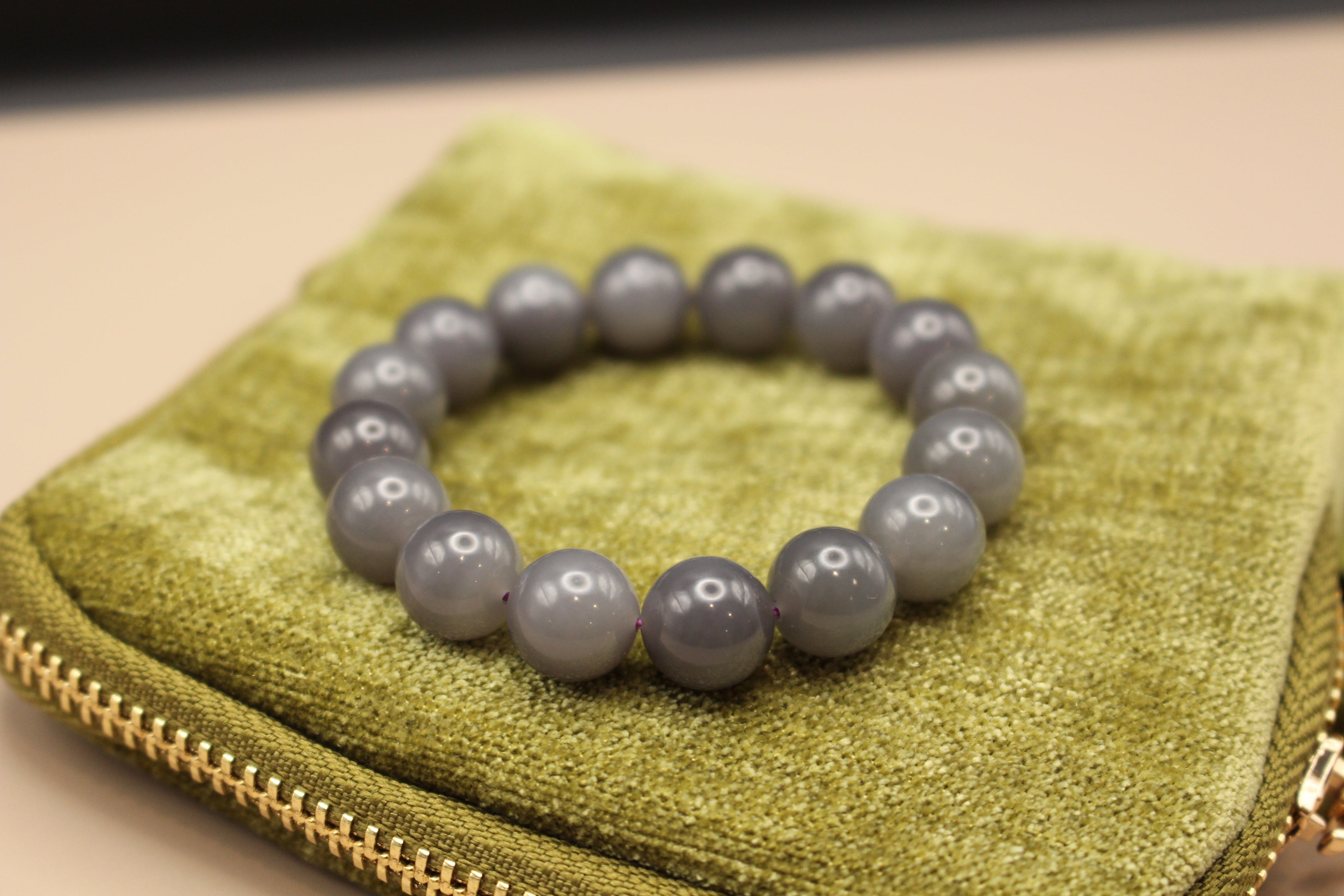 Qinghai Purple Bracelet - Size 8mm