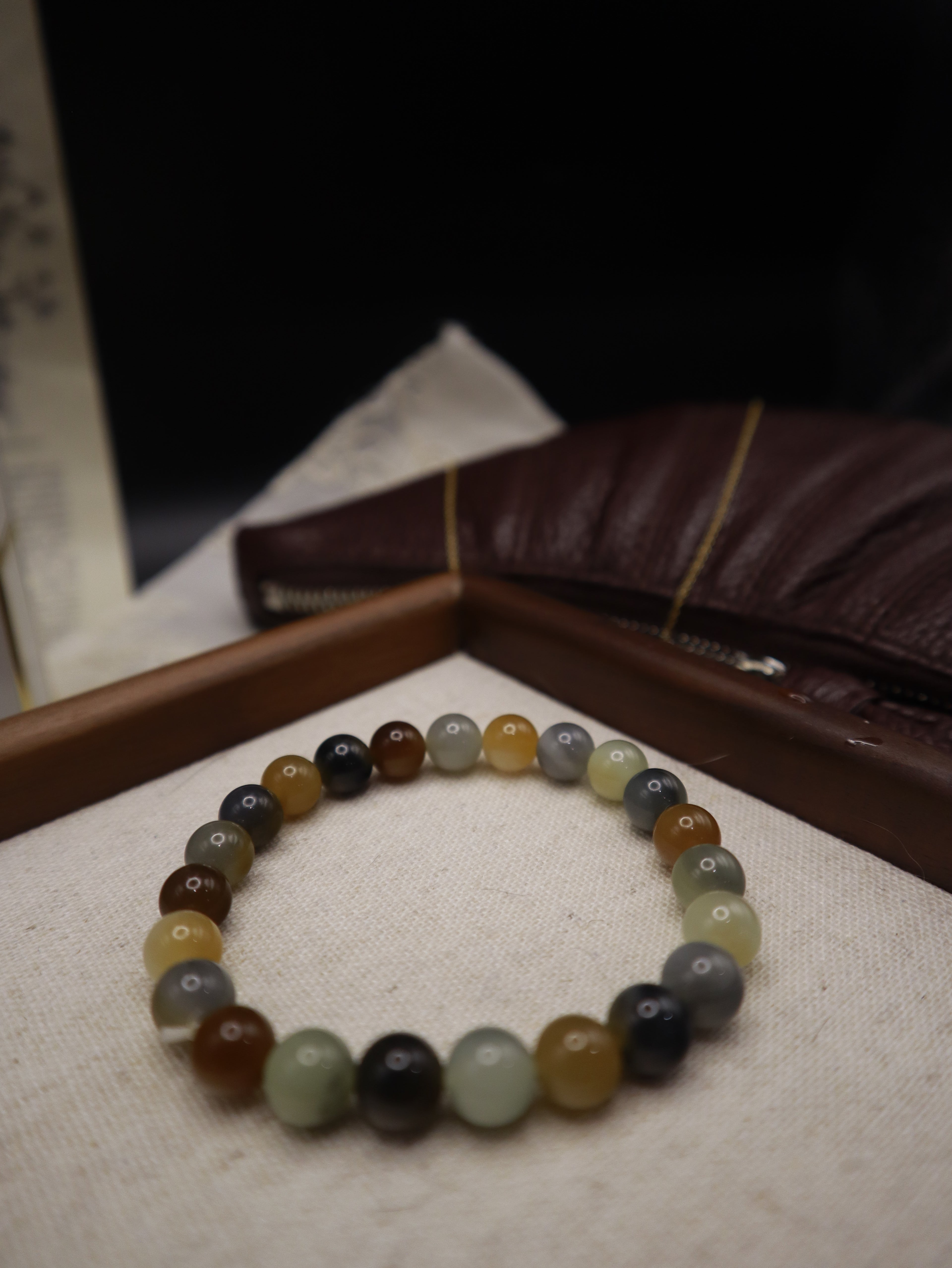 Xinjiang (Loulan) Bracelet, Blend Color - Size 8mm