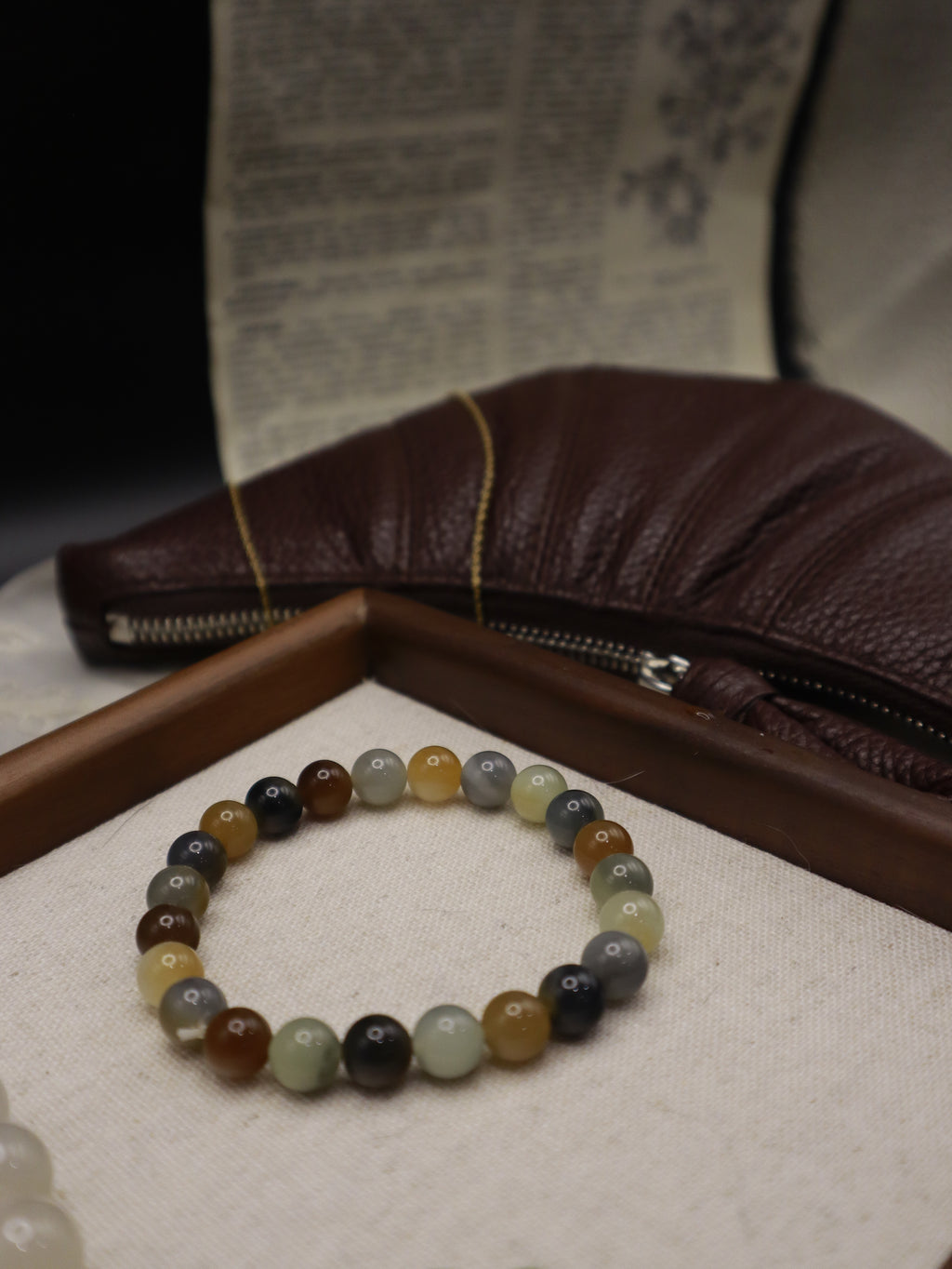 Xinjiang (Loulan) Bracelet, Blend Color - Size 8mm